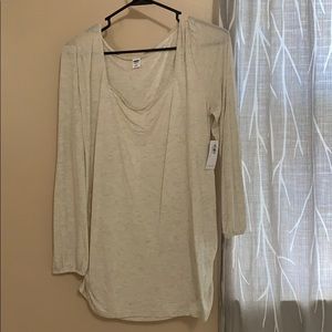 3/4 sleeve cream shirt from Old Navy. New!